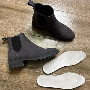 Rothy's The Lug Wool Chelsea Boots Knit Ankle Booties Size 8